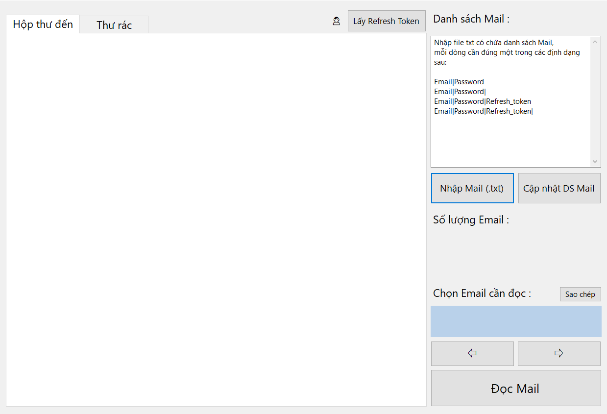 Giao diện phần mềm